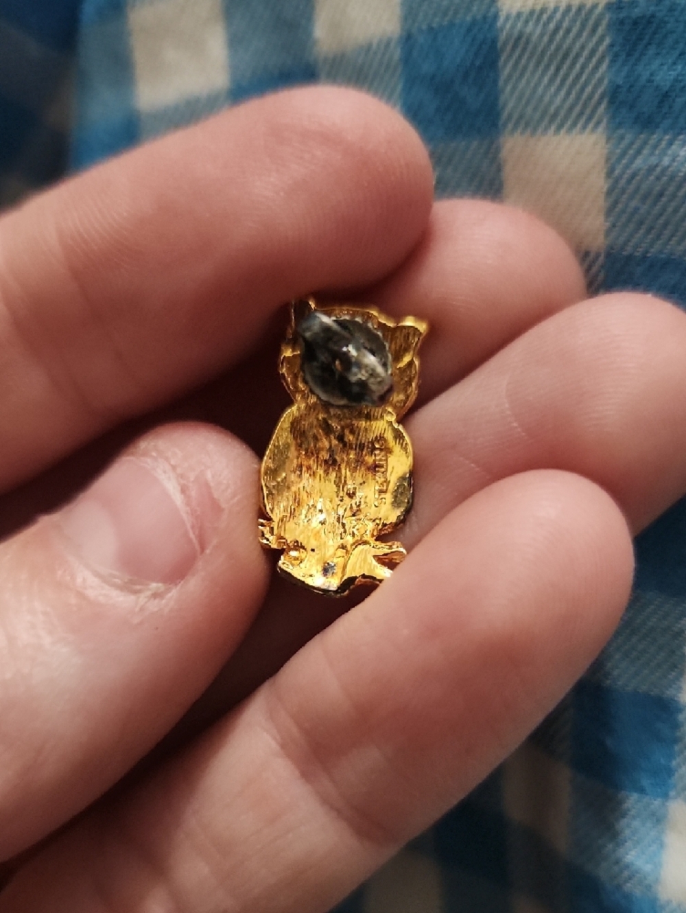 Langers Gold and Silver Tone Owl Earrings - Picture 5 of 10